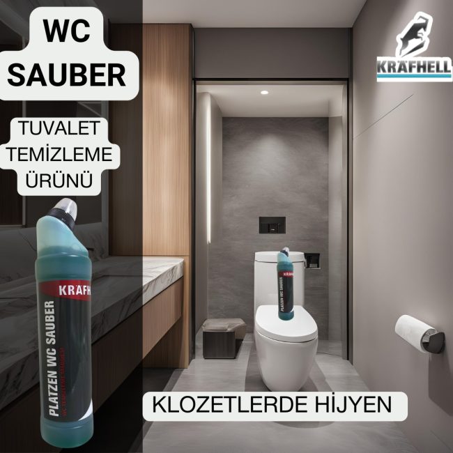 KRAFHELL PLATZEN WC SAUBER TUVALET TEMİZLEME MADDESİ - Görsel 3