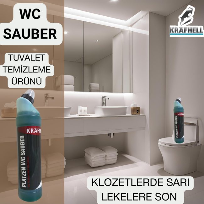 KRAFHELL PLATZEN WC SAUBER TUVALET TEMİZLEME MADDESİ - Görsel 4