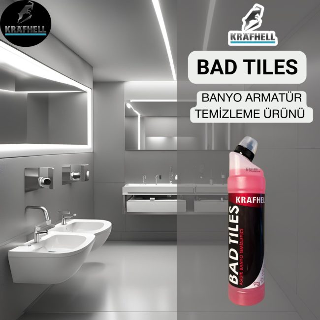 KRAFHELL BAD TILES ASİDİK BANYO TEMİZLEYİCİ - Görsel 6