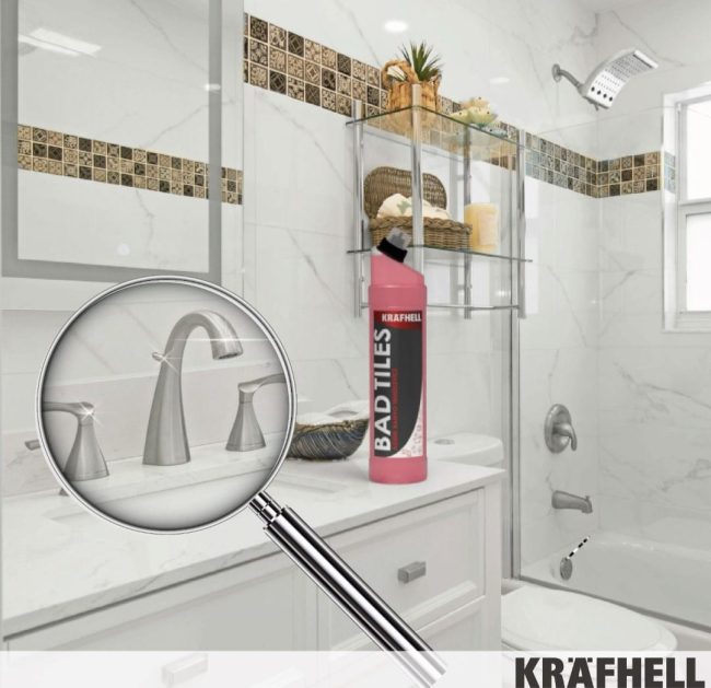KRAFHELL BAD TILES ASİDİK BANYO TEMİZLEYİCİ - Görsel 7