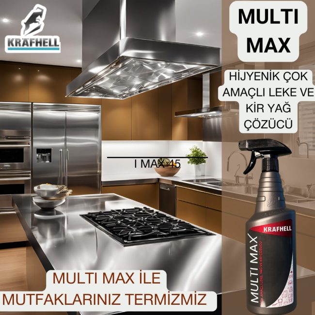 KRAFHELL MULTİ MAX ÇOK AMAÇLI LEKE, YAĞ, VE KİR ÇÖZÜCÜ - Görsel 4