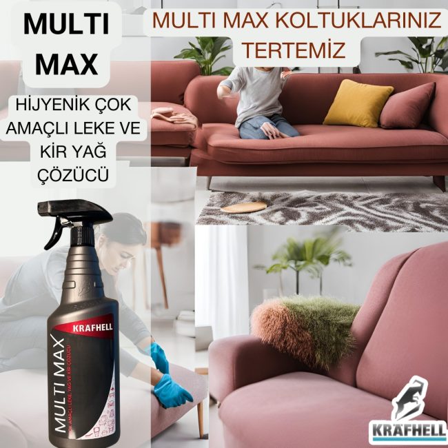 KRAFHELL MULTİ MAX ÇOK AMAÇLI LEKE, YAĞ, VE KİR ÇÖZÜCÜ - Görsel 9