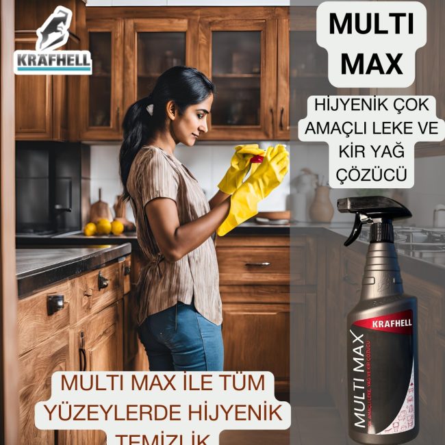 KRAFHELL MULTİ MAX ÇOK AMAÇLI LEKE, YAĞ, VE KİR ÇÖZÜCÜ - Görsel 8