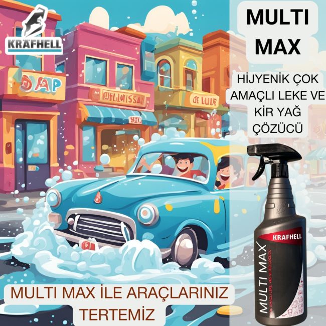 KRAFHELL MULTİ MAX ÇOK AMAÇLI LEKE, YAĞ, VE KİR ÇÖZÜCÜ - Görsel 16